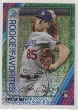 2020 Bowman - Rookie of the Year Favorites Chrome - Mega Box Green Mojo Refractor #ROYF-DM - Dustin May /99