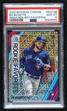 2020 Bowman - Rookie of the Year Favorites Chrome - Mega Box Mojo Refractor #ROYF-BB - Bo Bichette [PSA 10 GEM MT]