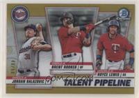 Brent Rooker, Royce Lewis, Jordan Balazovic #/50