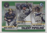 Corey Ray, Jake Gatewood, Brice Turang #/99