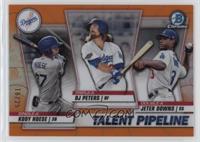 DJ Peters, Jeter Downs, Kody Hoese #/25