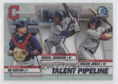 2020 Bowman - Talent Pipeline Trios Chrome #TP-CLE - Daniel Johnson, Nolan Jones, Bo Naylor