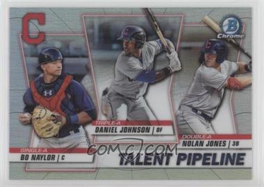 2020 Bowman - Talent Pipeline Trios Chrome #TP-CLE - Daniel Johnson, Nolan Jones, Bo Naylor