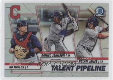 2020 Bowman - Talent Pipeline Trios Chrome #TP-CLE - Daniel Johnson, Nolan Jones, Bo Naylor