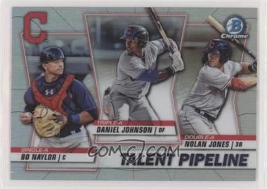 2020 Bowman - Talent Pipeline Trios Chrome #TP-CLE - Daniel Johnson, Nolan Jones, Bo Naylor