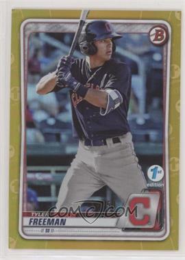 2020 Bowman 1st Edition - [Base] - Gold Foil #BFE-40 - Tyler Freeman /50