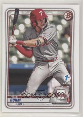 2020 Bowman 1st Edition - [Base] #BFE-29 - Alec Bohm