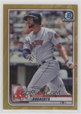 2020 Bowman Chrome - [Base] - Gold Refractor #77 - Xander Bogaerts /50