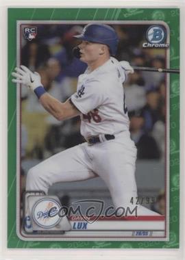 2020 Bowman Chrome - [Base] - Green Refractor #83 - Gavin Lux /99