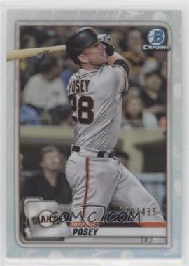 2020 Bowman Chrome - [Base] - Refractor #21 - Buster Posey /499