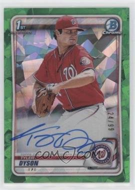 2020 Bowman Chrome - Prospect Autographs - Green Atomic Refractor #CPA-TDY - Tyler Dyson /99