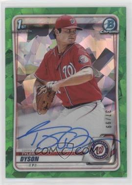 2020 Bowman Chrome - Prospect Autographs - Green Atomic Refractor #CPA-TDY - Tyler Dyson /99