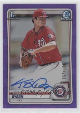 2020 Bowman Chrome - Prospect Autographs - Purple Refractor #CPA-TDY - Tyler Dyson /250