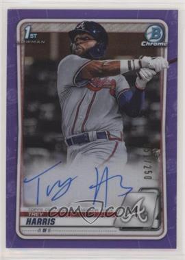 2020 Bowman Chrome - Prospect Autographs - Purple Refractor #CPA-TH - Trey Harris /250 [Noted]