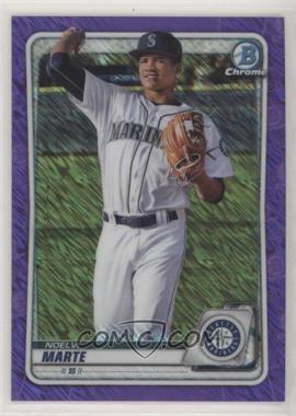 2020 Bowman Chrome - Prospects - Purple Shimmer Refractor #BCP-169 - Noelvi Marte