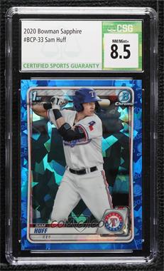 2020 Bowman Chrome Sapphire Edition - [Base] #BCP-33 - Sam Huff [CSG 8.5 NM/Mint+]