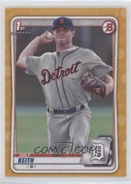 2020 Bowman Draft - [Base] - Gold Border #BD-54 - Colt Keith /50