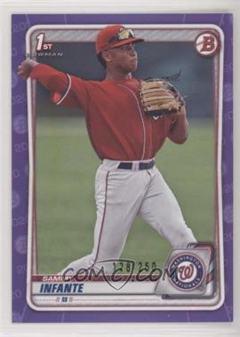 2020 Bowman Draft - [Base] - Purple Border #BD-48 - Sammy Infante /250