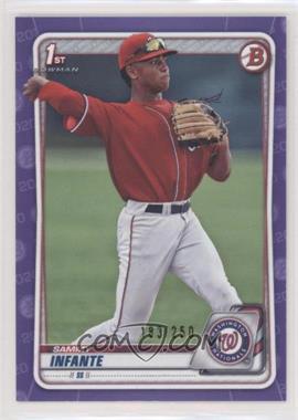 2020 Bowman Draft - [Base] - Purple Border #BD-48 - Sammy Infante /250