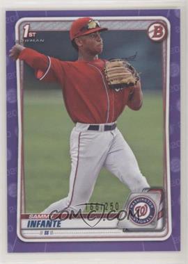 2020 Bowman Draft - [Base] - Purple Border #BD-48 - Sammy Infante /250