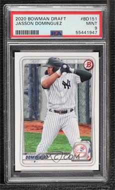 2020 Bowman Draft - [Base] #BD-151.1 - Jasson Dominguez [PSA 9 MINT]