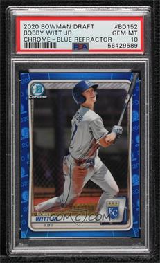 2020 Bowman Draft - Chrome - Blue Refractor #BD-152 - Bobby Witt Jr. /150 [PSA 10 GEM MT]