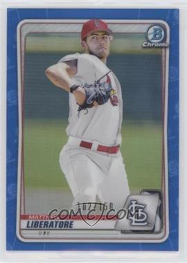 2020 Bowman Draft - Chrome - Blue Refractor #BD-198 - Matthew Liberatore /150