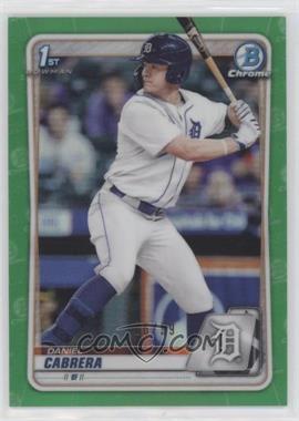 2020 Bowman Draft - Chrome - Green Refractor #BD-62 - Daniel Cabrera /99