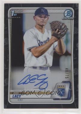 2020 Bowman Draft - Chrome Draft Picks Autographs - Black Refractor #CDA-AL - Asa Lacy /75