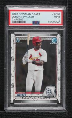 2020 Bowman Draft - Chrome #BD-57 - Jordan Walker [PSA 9 MINT]