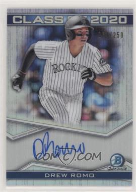 2020 Bowman Draft - Class of 2020 Autographs #C20A-DR - Drew Romo /250