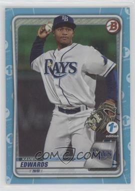 2020 Bowman Draft 1st Edition - [Base] - Sky Blue Foil #BD-44 - Xavier Edwards