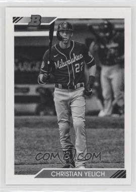 2020 Bowman Heritage - [Base] - Black & White #100 - Christian Yelich