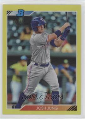 2020 Bowman Heritage - Chrome Prospects - Yellow Refractor #92CP-JNG - Josh Jung /75