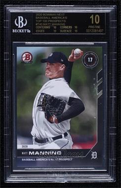 2020 Bowman Next Topps Now Baseball America's Top 100 Prospects - [Base] #T40 - Matt Manning [BGS 10 BLACK LABEL]