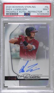 2020 Bowman Sterling - Prospect Autographs - Refractor #BSPA-SL - Shea Langeliers /150 [PSA 9 MINT]