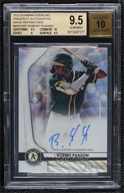 2020 Bowman Sterling - Prospect Autographs - Wave Refractor #BSPA-RP - Robert Puason /125 [BGS 9.5 GEM MINT]