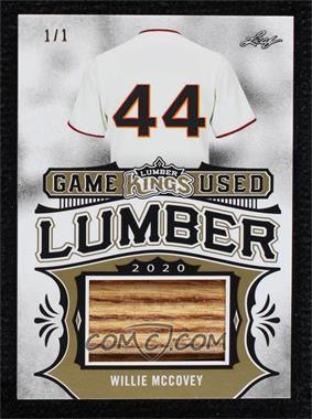 2020 Leaf Lumber Kings - Game Used Lumber - Gold #GUL-67 - Willie McCovey /1