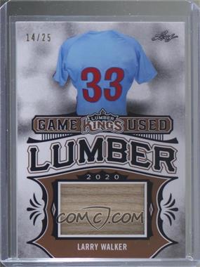 2020 Leaf Lumber Kings - Game Used Lumber #GUL-39 - Larry Walker /25