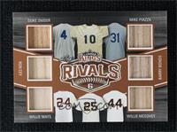 Duke Snider, Mike Piazza, Ron Cey, Barry Bonds, Willie Mays, Willie McCovey #/25