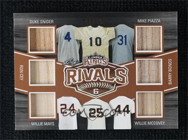 2020 Leaf Lumber Kings - Rivals #R-01 - Duke Snider, Mike Piazza, Ron Cey, Barry Bonds, Willie Mays, Willie McCovey /25