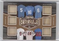 George Brett, Bo Jackson, Albert Pujols, Willie Wilson, Johnny Mize, Lou Brock …