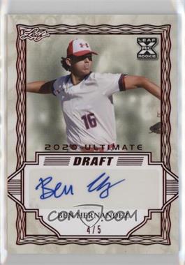 2020 Leaf Ultimate Draft - [Base] - Red #BA-BH1 - Ben Hernandez /5