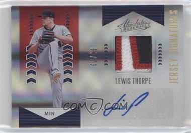 2020 Panini Absolute - Absolute Jersey Signatures - Red #AJS-LT - Lewis Thorpe /49