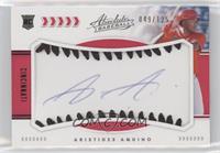 Rookie Baseball Material Signatures - Aristides Aquino #/125