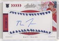 Rookie Baseball Material Signatures - Matt Thaiss #/99