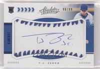 Rookie Baseball Material Signatures - T.J. Zeuch #/99