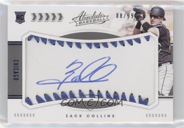 2020 Panini Absolute - [Base] - Blue #149 - Rookie Baseball Material Signatures - Zack Collins /99