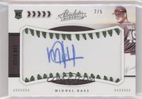 Rookie Baseball Material Signatures - Michel Baez #/5