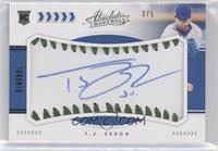 Rookie Baseball Material Signatures - T.J. Zeuch #/5